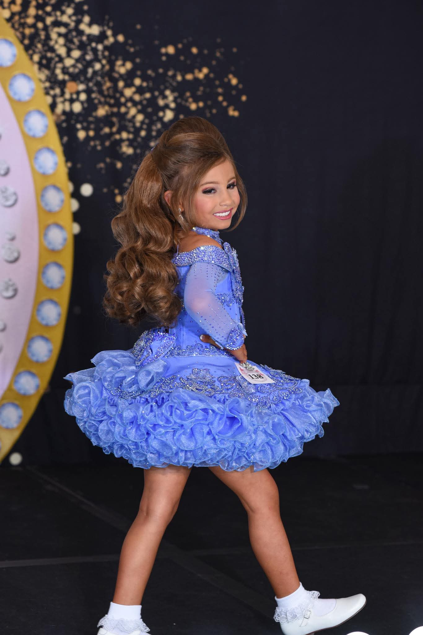 Tt- 3/5-Slim 4/6 Periwinkle Cinderella Glitz Dress