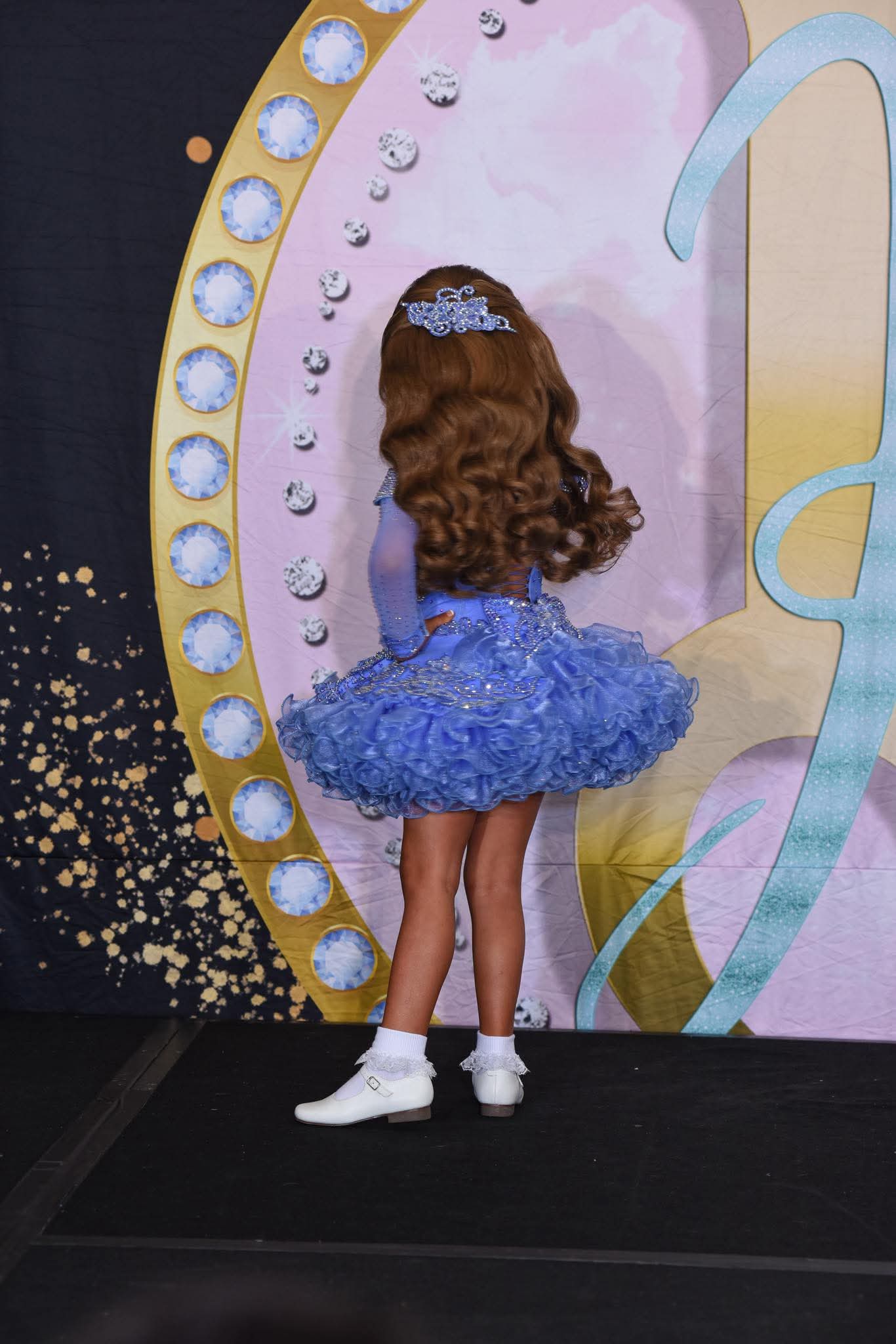 Tt- 3/5-Slim 4/6 Periwinkle Cinderella Glitz Dress