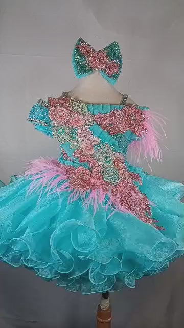 TT- 18/3 Seafoam Pink Gemics Dress
