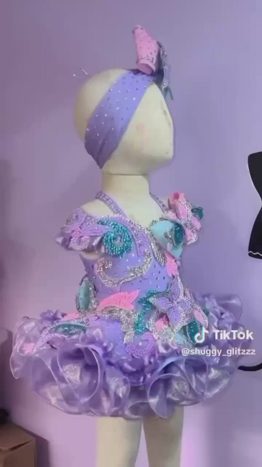 H- 6/18-12/2 Purple Shuggy Glitz Dress