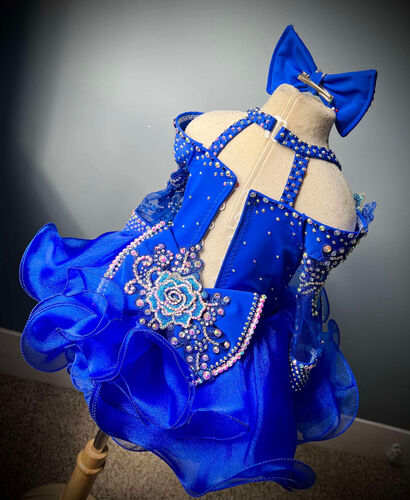 AM- Boo Bear  Royal blue Glitz Dress 12/2- 18/3