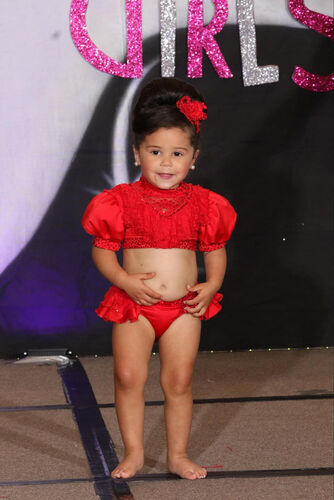 AM- 18/3-2/4 Red Cinderella Glitz swim
