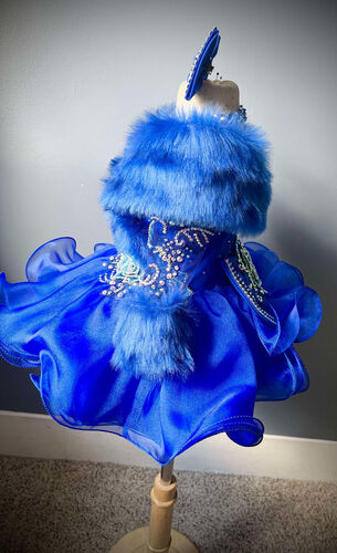 AM- Boo Bear  Royal blue Glitz Dress 12/2- 18/3