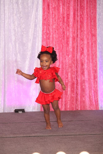 AM- 12/2 Red Natural Boo Bear Swim