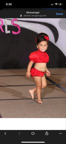 AM- 18/3-2/4 Red Cinderella Glitz swim