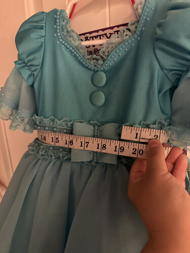 RM-18/3 Dollhouse Designs Blue Natural Dress