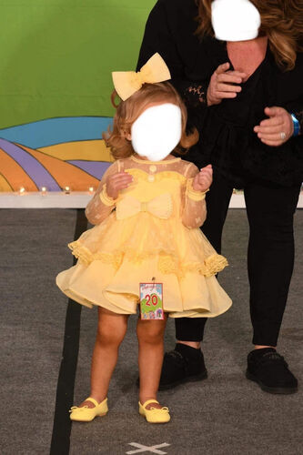 AM- 12/2 Yellow dollhouse natural dress