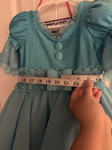 RM-18/3 Dollhouse Designs Blue Natural Dress