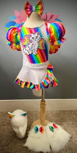 AM- 12/2 Lisa Frank angel kitty OOC/ swim