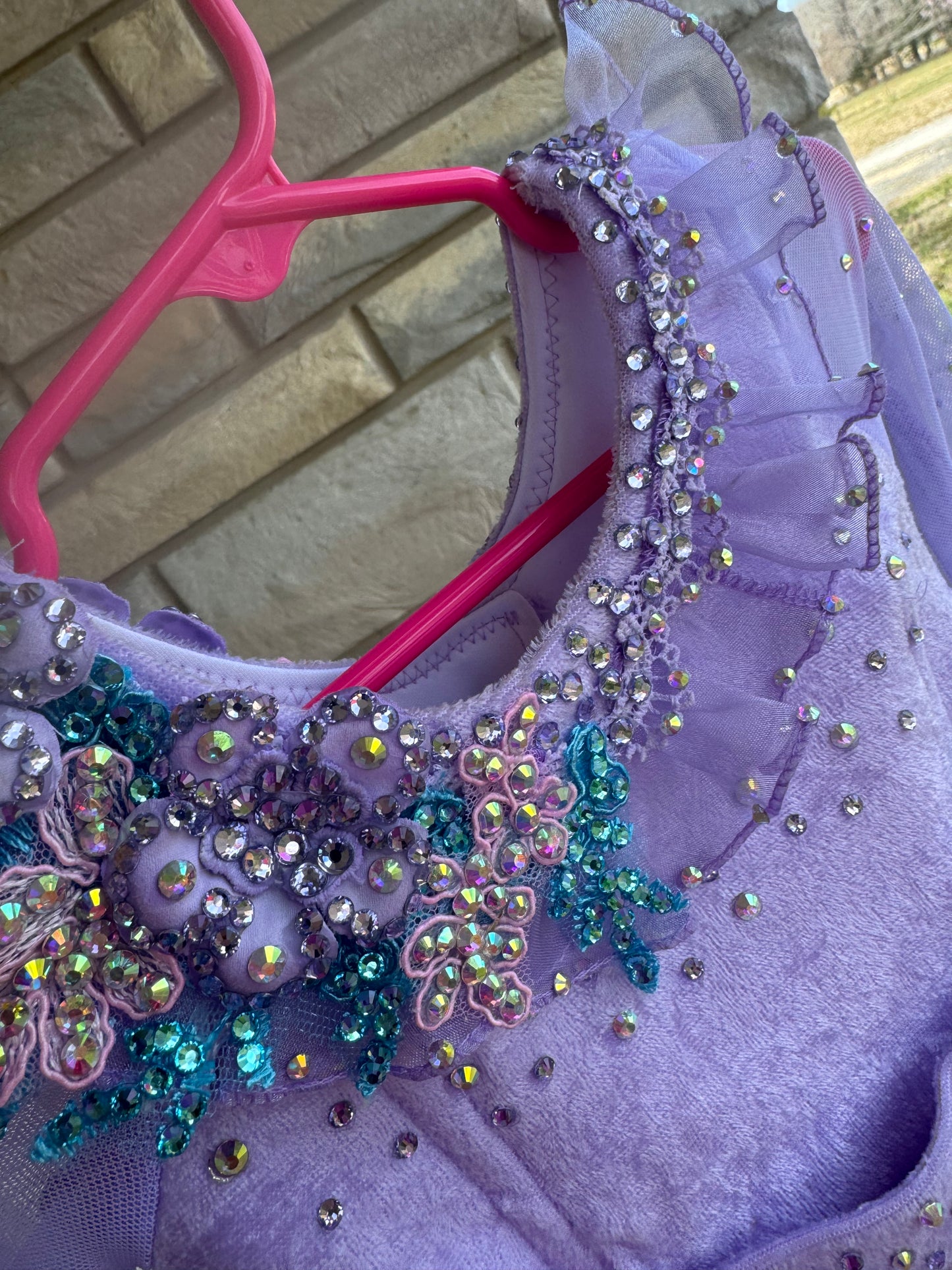 RM- 9/18 months Charissa Buckley Semi Glitz Light Purple Beauty