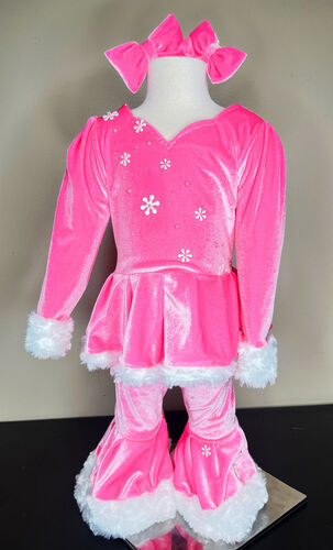 AN- 12/2 Boobear Pink snowflake Christmas casual
