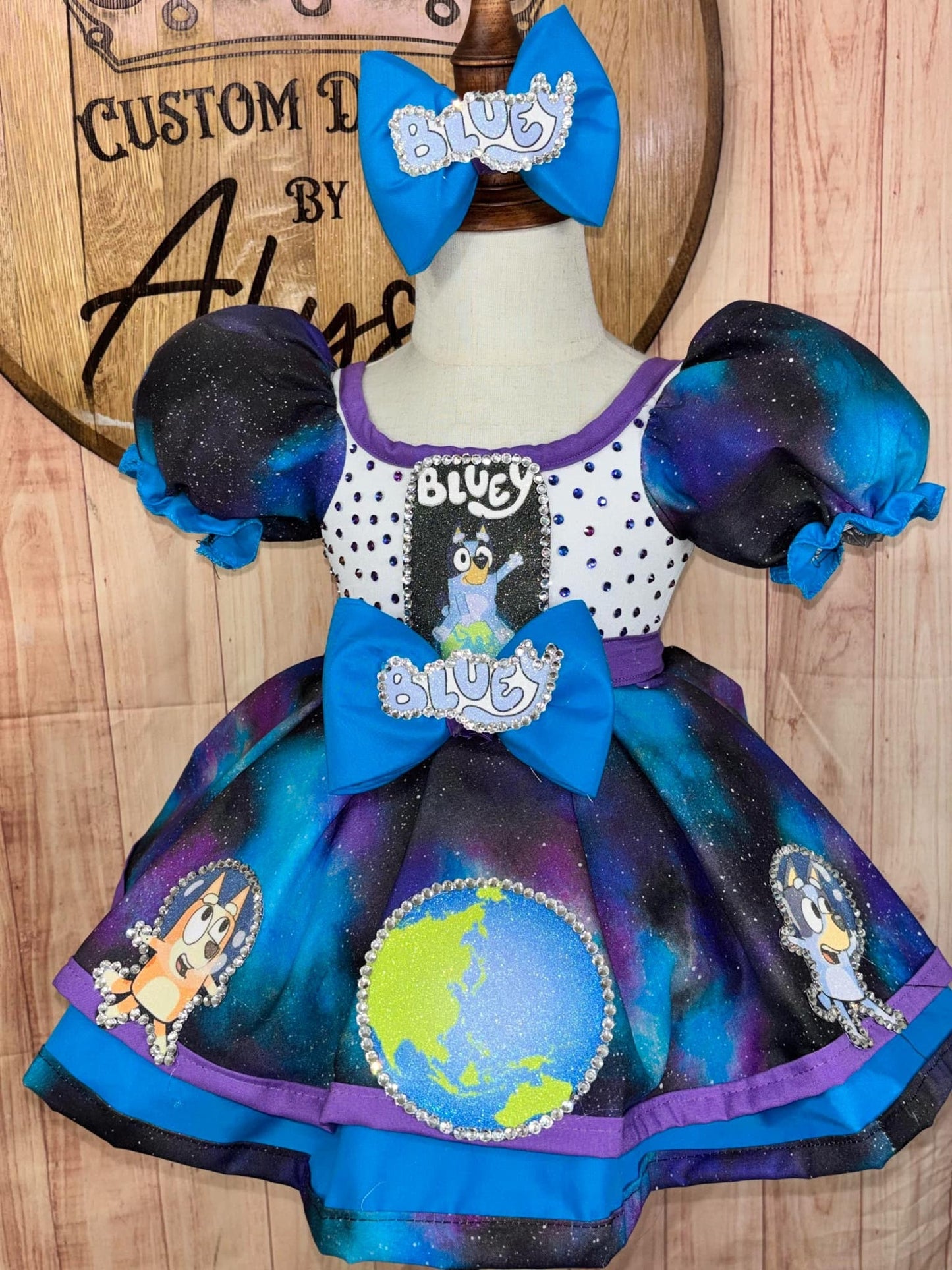 RM- 6/12 months Bluey Space/Galaxy OOC