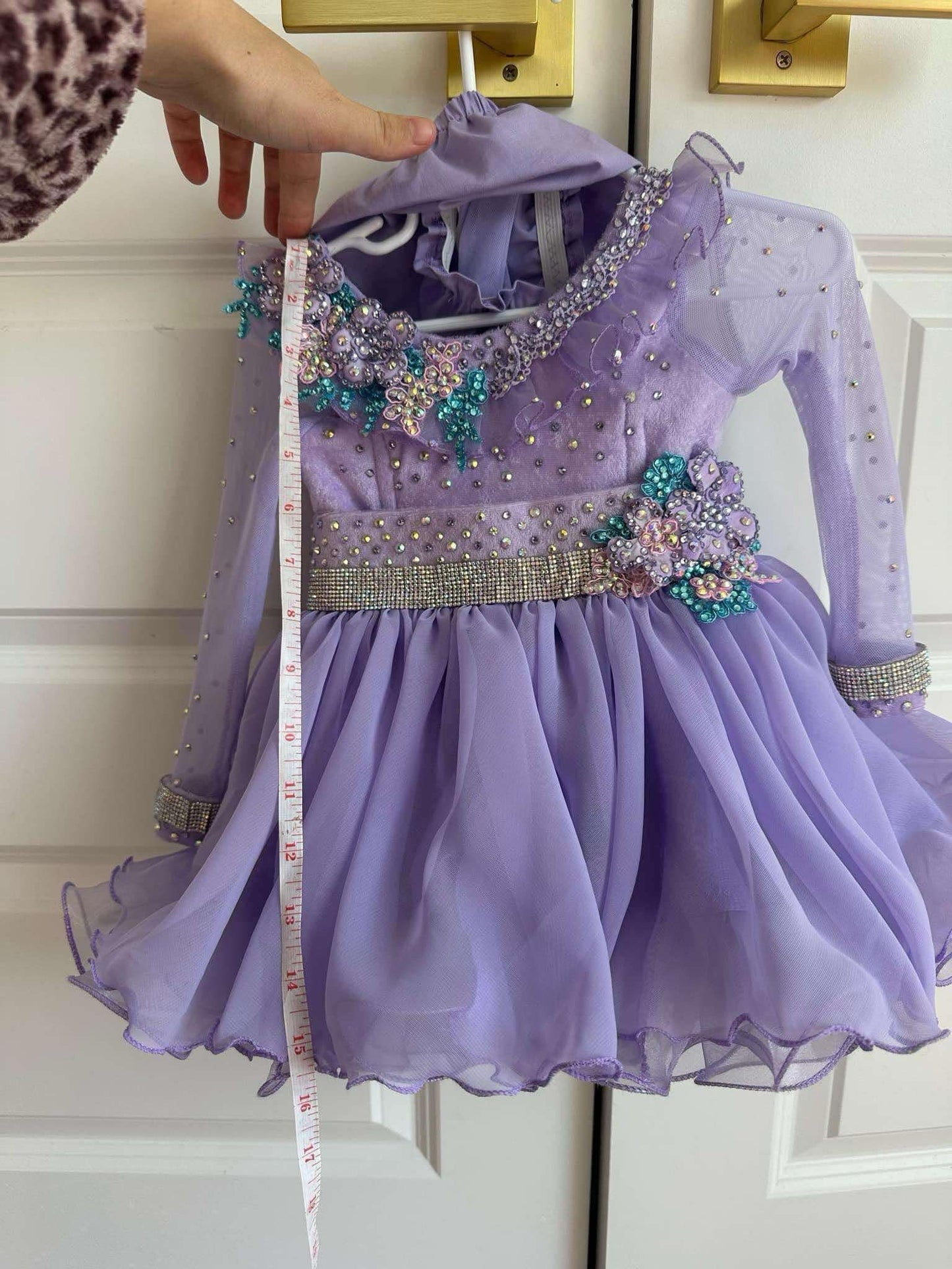 RM- 9/18 months Charissa Buckley Semi Glitz Light Purple Beauty