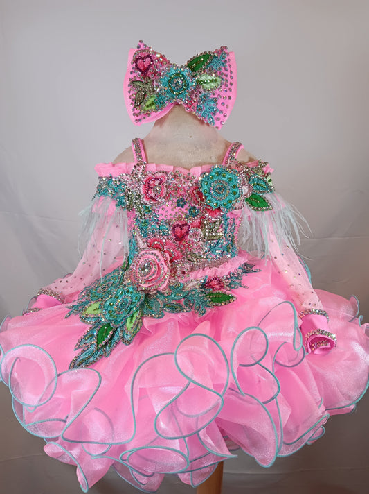 RM- 12/18- 12/2  Gemics Dress- Tenne Flamingo