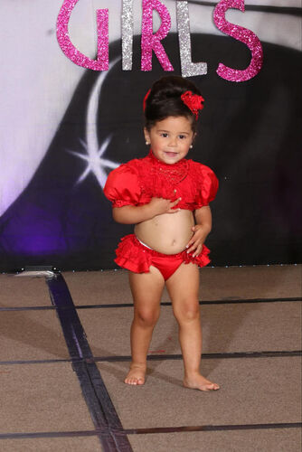 AM- 18/3-2/4 Red Cinderella Glitz swim