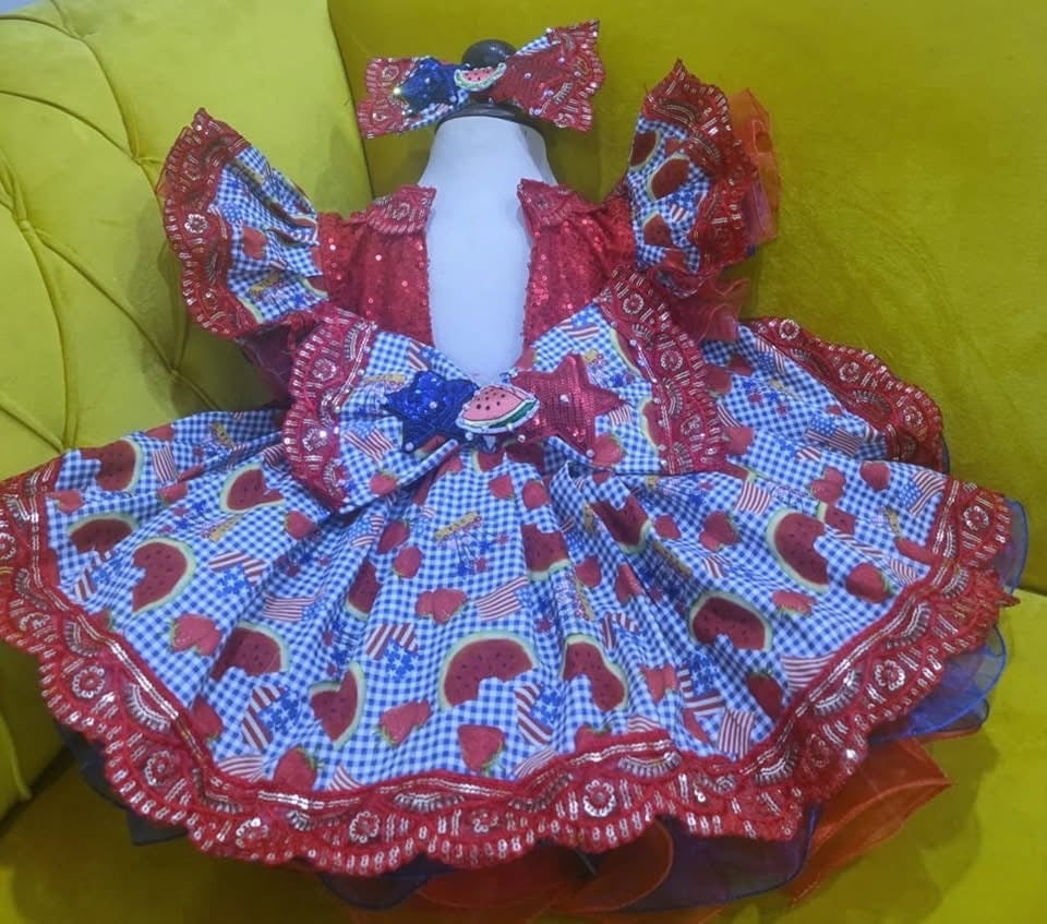 RM- 12/18 months Watermelon/Patriotic/RWB OOC